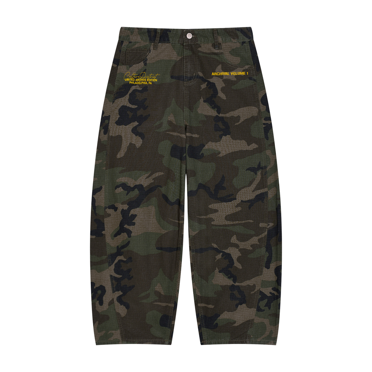 "Archival" Camo Cargos