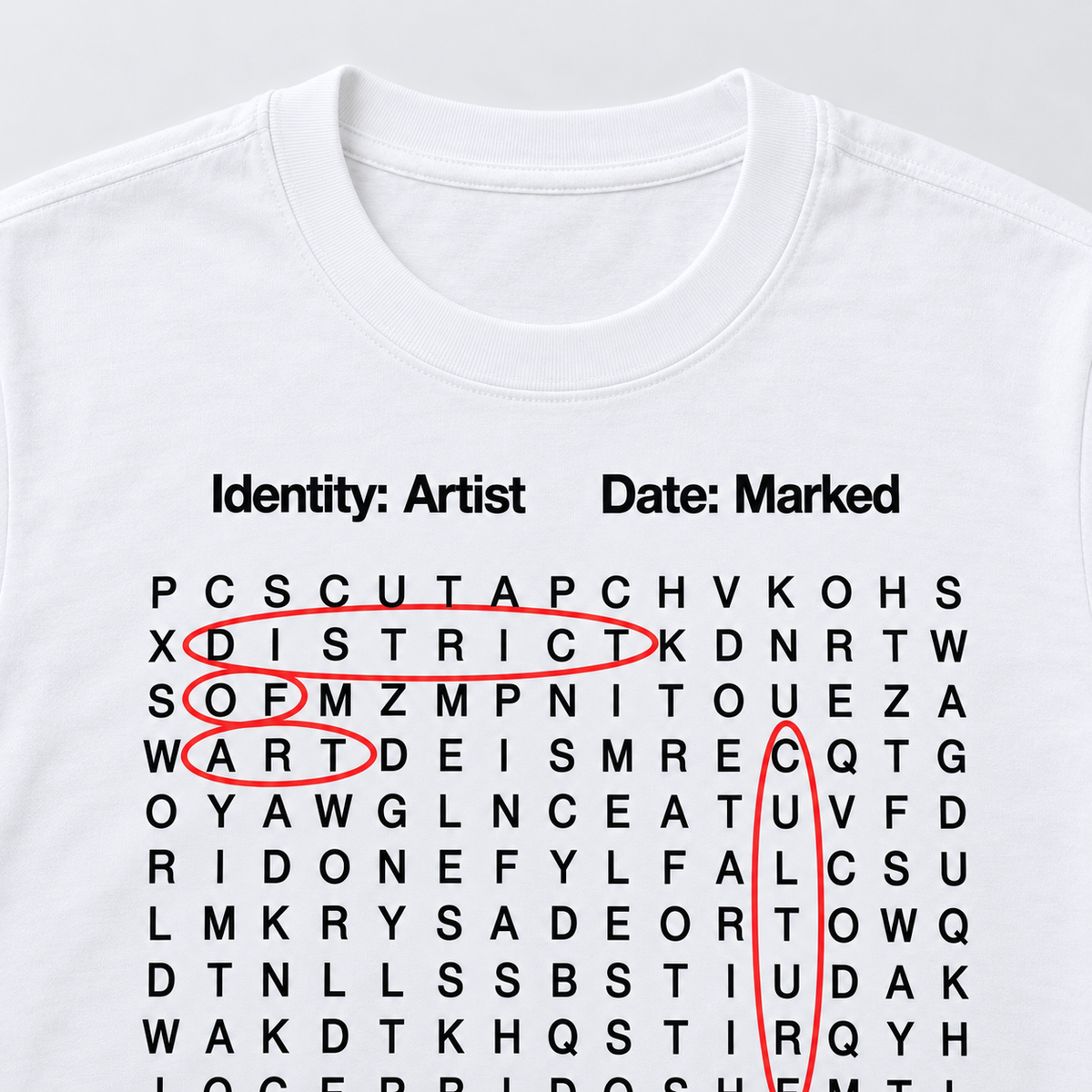 "Search for Identity" Standard Fit Tee