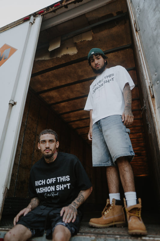 "RICH OFF THIS FASHION SH*T" BOXY TEE