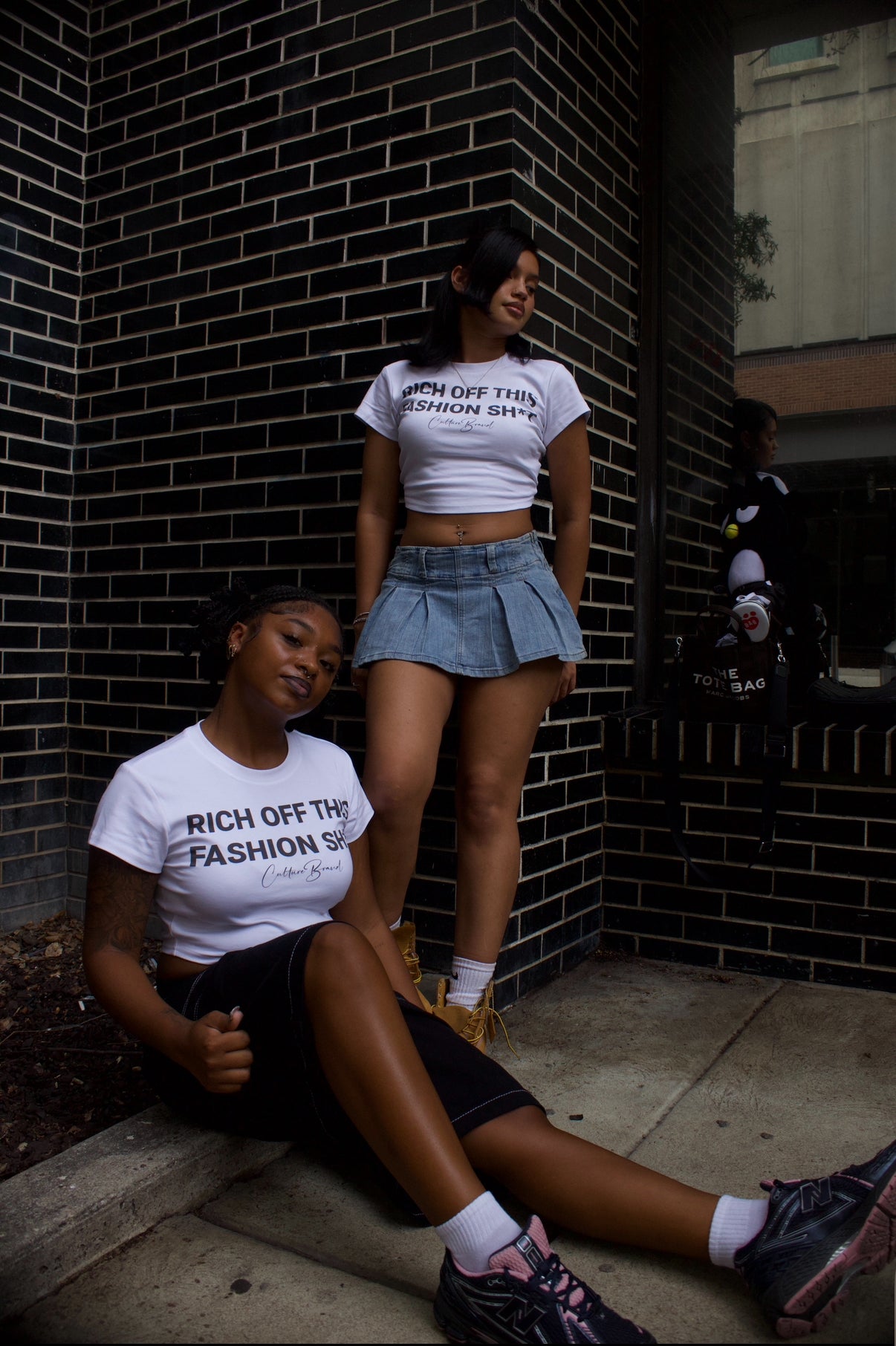 "RICH OFF THIS FASHION SH*T" CROP TOP