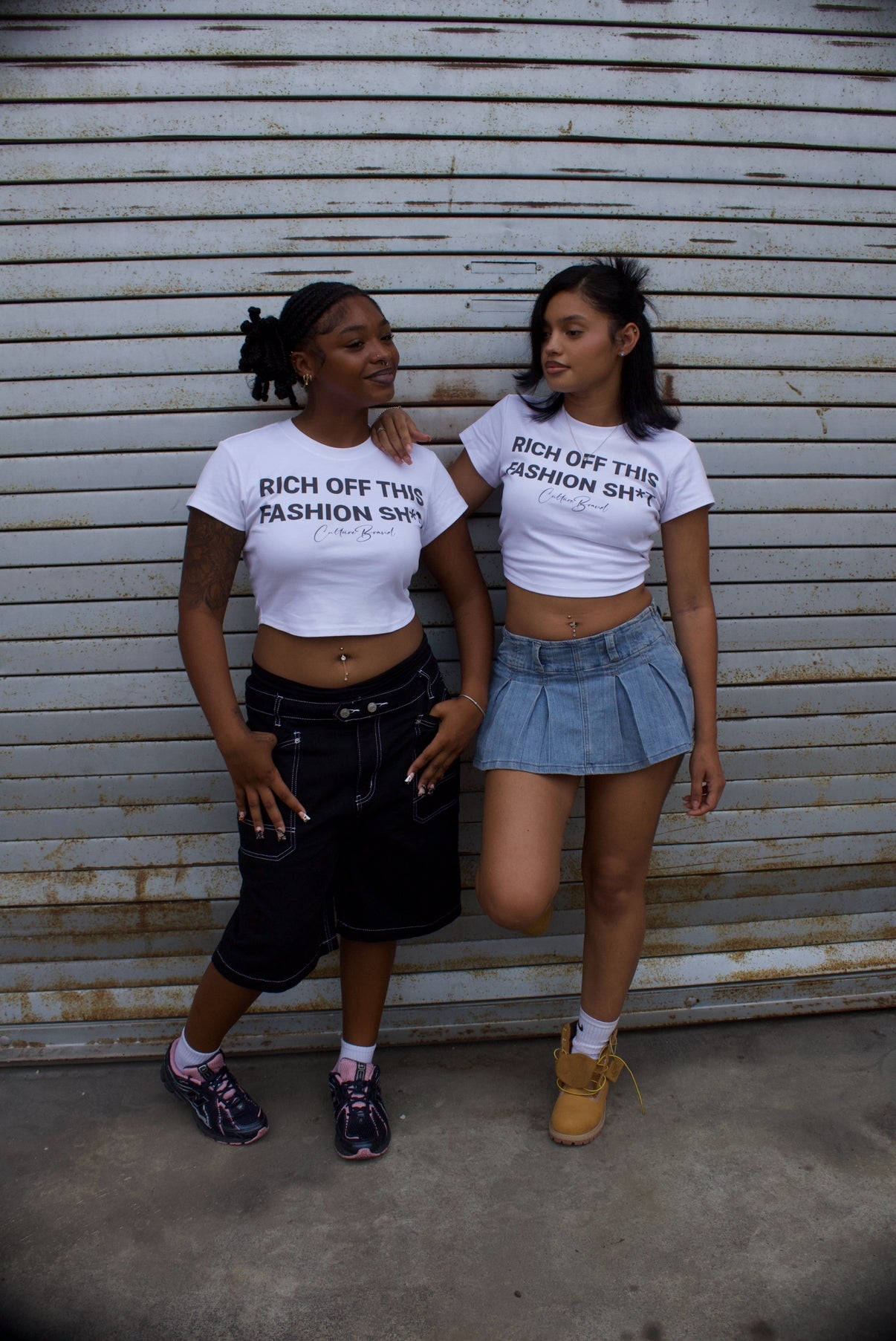 "RICH OFF THIS FASHION SH*T" CROP TOP