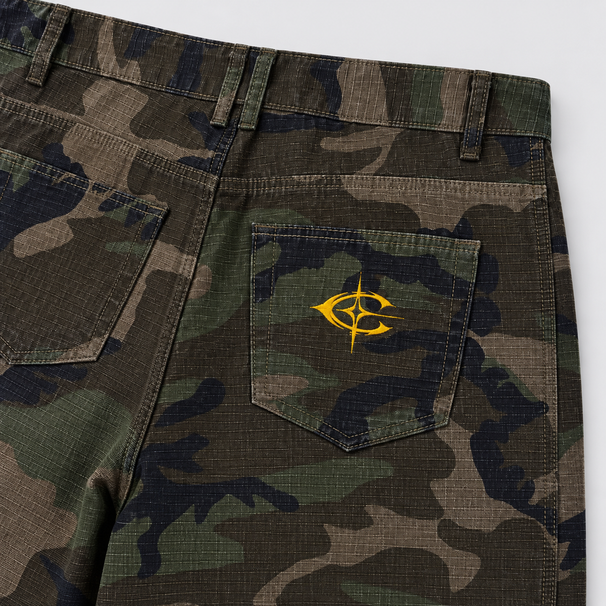 "Archival" Camo Cargos